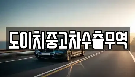 광주 광산구 송산동 중고차매매 전문 도이치중고차수출무역