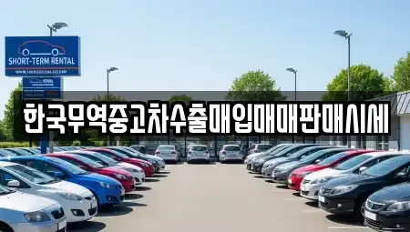 광주 광산구 신창동 중고차매입 전문 한국무역중고차수출매입매매판매시세