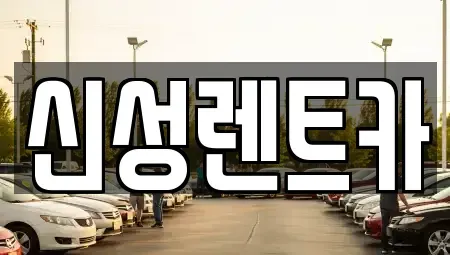 광주 남구 노대동 렌트카 전문 신성렌트카
