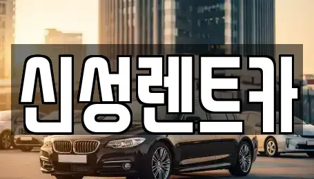 광주 북구 일곡동 렌트카 전문 신성렌트카