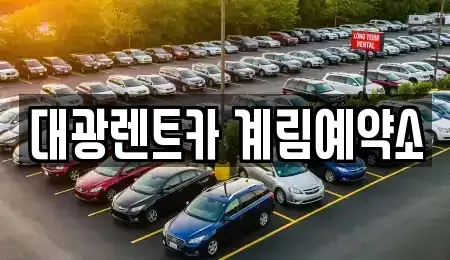 광주 북구 중흥동 장기렌트카 전문 대광렌트카 계림예약소