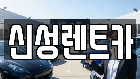 광주 서구 매월동 렌트카 전문 신성렌트카