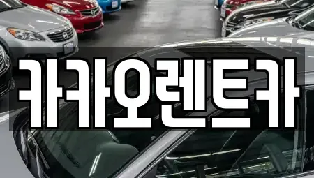 광주 서구 매월동 렌트카 전문 카카오렌트카