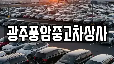 광주광역시 광산구 지정동 중고차매매 전문 광주풍암중고차상사