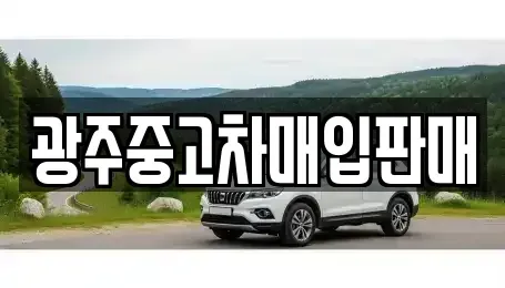 광주광역시 남구 주월동 중고차 전문 광주중고차매입판매