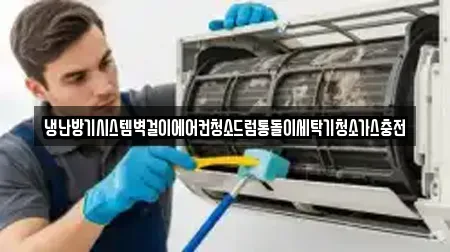 냉난방기시스템벽걸이에어컨청소드럼통돌이세탁기청소가스충전