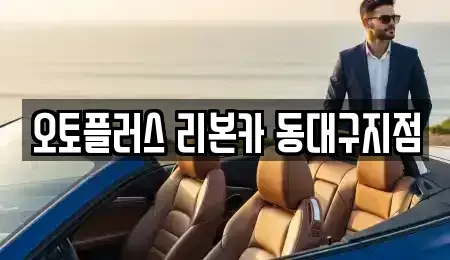 대구 동구 금강동 중고차 전문 오토플러스 리본카 동대구지점