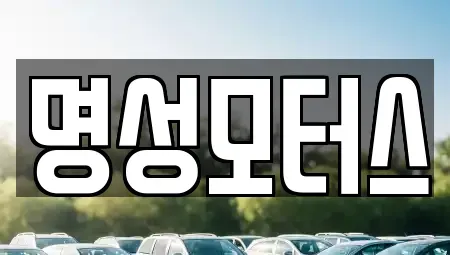 대구 동구 사복동 중고차 전문 명성모터스