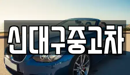 대구 동구 사복동 중고차 전문 신대구중고차