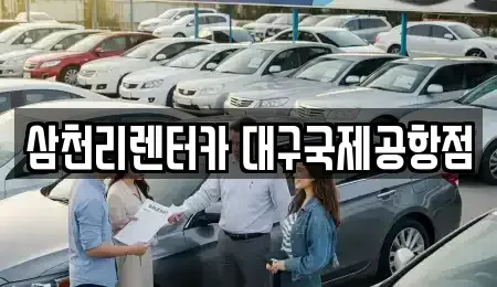 대구 동구 지저동 렌트카 전문 삼천리렌터카 대구국제공항점