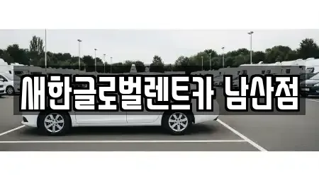 대구 중구 대신동 장기렌트카 전문 새한글로벌렌트카 남산점