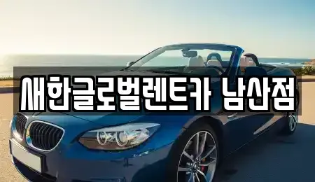 대구광역시 중구 대신동 장기렌트카 전문 새한글로벌렌트카 남산점