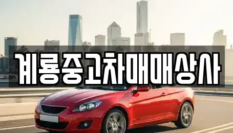 대전 동구 중고차 전문 계룡중고차매매상사