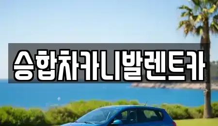 대전 유성구 도룡동 렌트카 전문 승합차카니발렌트카