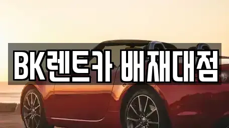 대전광역시 서구 도마동 렌트카 전문 BK렌트카 배재대점