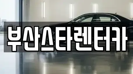 부산 금정구 렌트카 전문 부산스타렌터카