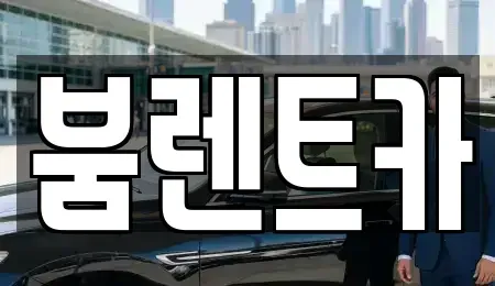 부산 기장군 일광읍 렌트카 전문 붐렌트카