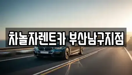 부산 남구 렌트카 전문 차놀자렌트카 부산남구지점