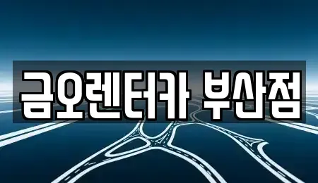 부산 남구 장기렌트카 전문 금오렌터카 부산점
