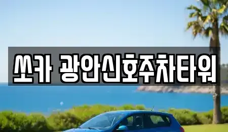 부산 수영구 민락동 렌트카 전문 쏘카 광안신호주차타워