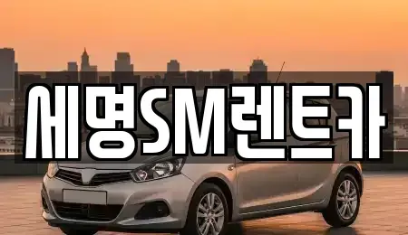 부산 중구 남포동2가 렌트카 전문 세명SM렌트카