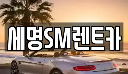 부산 중구 중앙동1가 렌트카 전문 세명SM렌트카