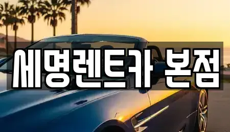 부산 중구 중앙동1가 렌트카 전문 세명렌트카 본점