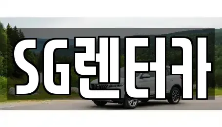 부산 중구 중앙동7가 렌트카 전문 SG렌터카