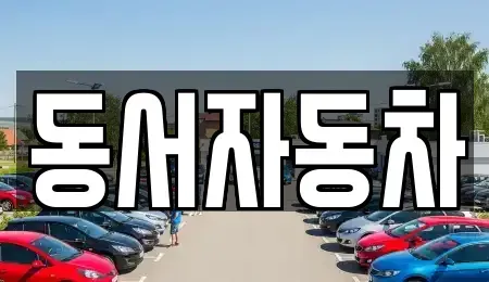 부산 해운대구 석대동 중고차매매 전문 동서자동차