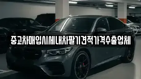 부산 해운대구 석대동 중고차매입 전문 중고차매입시세내차팔기견적가격수출업체