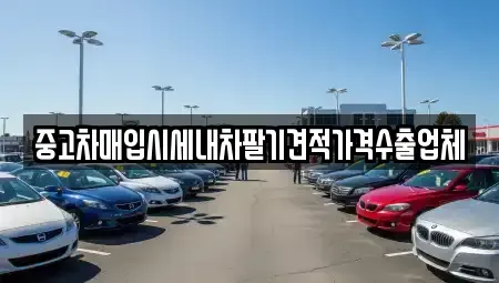 부산광역시 북구 화명동 중고차매입 전문 중고차매입시세내차팔기견적가격수출업체