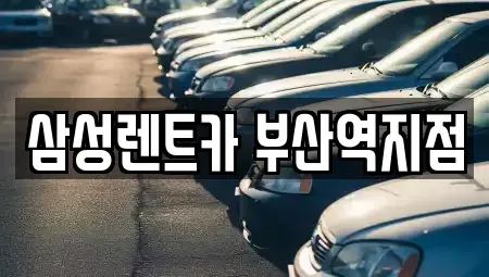 부산광역시 중구 동광동5가 렌트카 전문 삼성렌트카 부산역지점