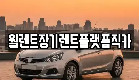 서울 강북구 미아동 장기렌트카 전문 월렌트장기렌트플랫폼직카