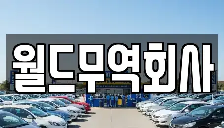 서울 구로구 가리봉동 중고차매매 전문 월드무역회사
