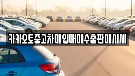 서울 금천구 중고차매입 전문 카카오토중고차매입매매수출판매시세