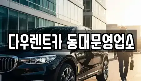 서울 동대문구 렌트카 전문 다우렌트카 동대문영업소