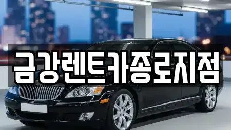 서울 동대문구 제기동 렌트카 전문 금강렌트카종로지점