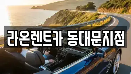 서울 동대문구 제기동 렌트카 전문 라온렌트카 동대문지점