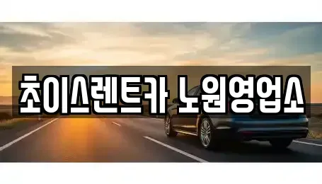 서울 동대문구 휘경동 단기렌트카 전문 초이스렌트카 노원영업소