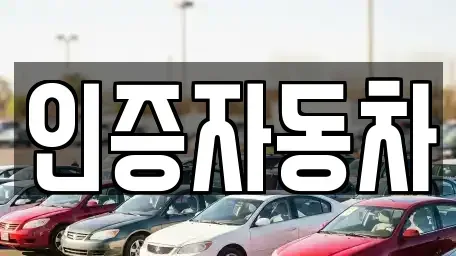 서울 동대문구 휘경동 중고차매매 전문 인증자동차