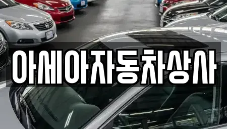 서울 마포구 현석동 중고차 전문 아세아자동차상사