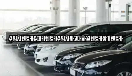 서울 용산구 산천동 장기렌트카 전문 수입차렌트카슈퍼카렌트카수입차사고대차월렌트카장기렌트카