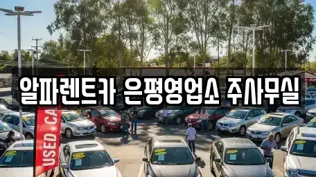 서울 은평구 렌트카 전문 알파렌트카 은평영업소 주사무실
