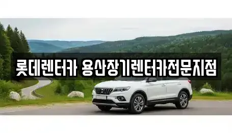 서울 중구 서소문동 장기렌트카 전문 롯데렌터카 용산장기렌터카전문지점