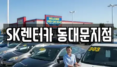 서울 중구 을지로5가 렌트카 전문 SK렌터카 동대문지점