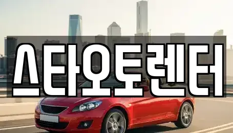 서울 중구 을지로5가 렌트카 전문 스타오토렌터