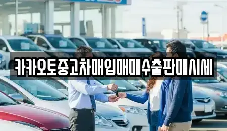 서울 중구 충정로1가 중고차매입 전문 카카오토중고차매입매매수출판매시세