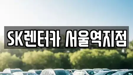 서울 중구 회현동2가 렌트카 전문 SK렌터카 서울역지점