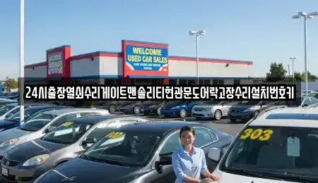 서울특별시 동대문구 회기동 중고차매입 전문 24시출장열쇠수리게이트맨솔리티현관문도어락고장수리설치번호키