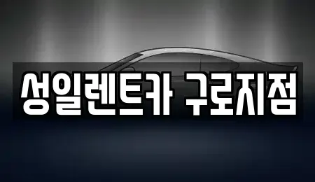 서울특별시 영등포구 대림동 단기렌트카 전문 성일렌트카 구로지점